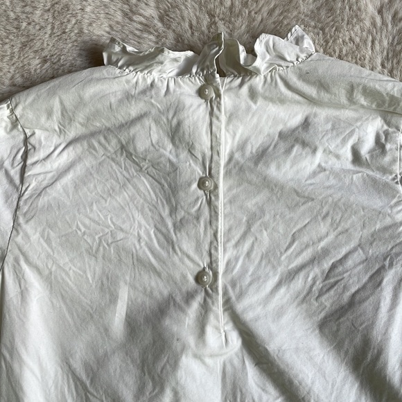Janie and Jack | White Pintuck Ruffle Collar Blouse | 8 - Picture 10 of 16